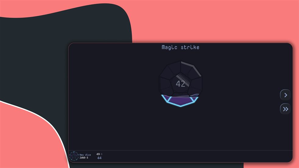 Tablet visual theme and roll presentation layout.